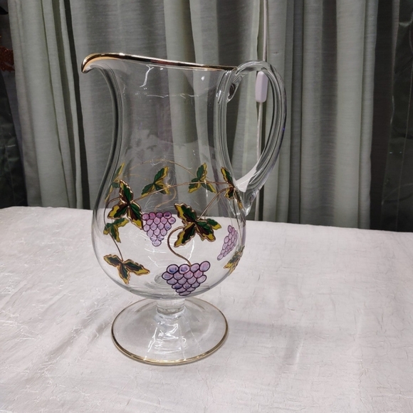 Vintage Romanian Crystal juice pitcher. - Picture 2 of 4